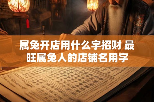 属兔开店用什么字招财 最旺属兔人的店铺名用字