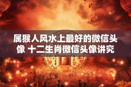 属猴人风水上最好的微信头像 十二生肖微信头像讲究