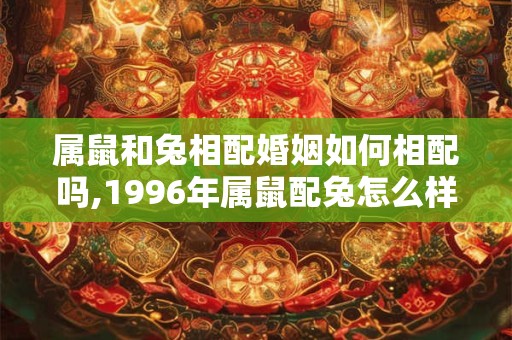属鼠和兔相配婚姻如何相配吗,1996年属鼠配兔怎么样