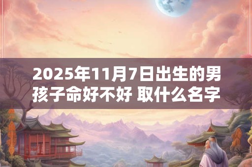 2025年11月7日出生的男孩子命好不好 取什么名字好