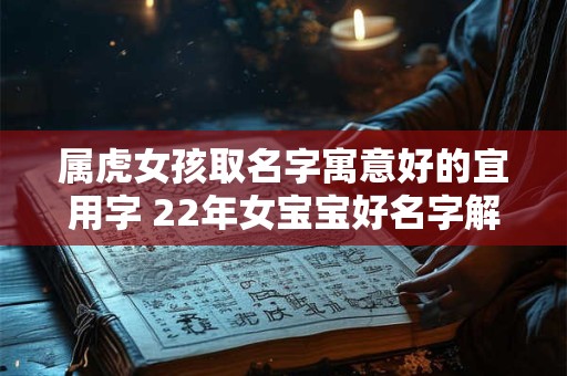 属虎女孩取名字寓意好的宜用字 22年女宝宝好名字解析