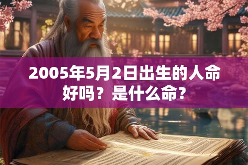 2005年5月2日出生的人命好吗？是什么命？