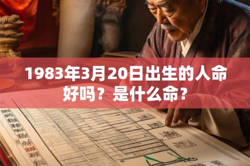 1983年3月20日出生的人命好吗？是什么命？