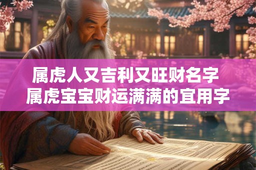 属虎人又吉利又旺财名字 属虎宝宝财运满满的宜用字推荐