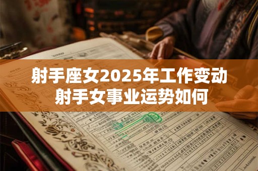 射手座女2025年工作变动 射手女事业运势如何