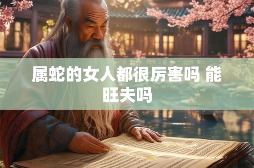 属蛇的女人都很厉害吗 能旺夫吗
