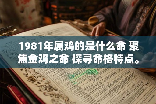 1981年属鸡的是什么命 聚焦金鸡之命 探寻命格特点。