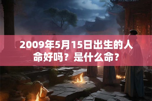 2009年5月15日出生的人命好吗？是什么命？
