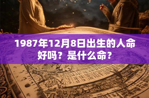 1987年12月8日出生的人命好吗？是什么命？
