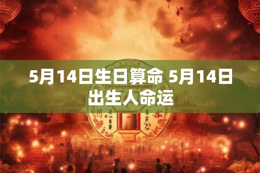 5月14日生日算命 5月14日出生人命运