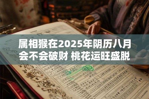 属相猴在2025年阴历八月会不会破财 桃花运旺盛脱单有望