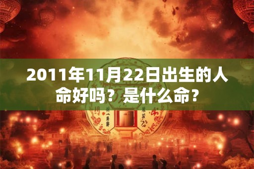 2011年11月22日出生的人命好吗？是什么命？