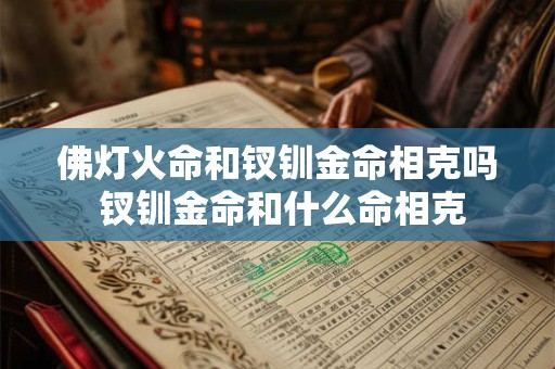 佛灯火命和钗钏金命相克吗 钗钏金命和什么命相克