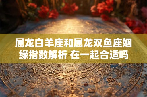 属龙白羊座和属龙双鱼座姻缘指数解析 在一起合适吗