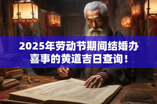 2025年劳动节期间结婚办喜事的黄道吉日查询！