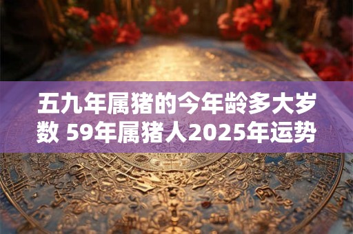 五九年属猪的今年龄多大岁数 59年属猪人2025年运势如何