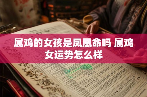 属鸡的女孩是凤凰命吗 属鸡女运势怎么样