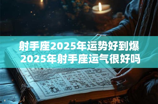 射手座2025年运势好到爆 2025年射手座运气很好吗