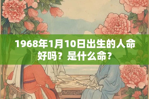 1968年1月10日出生的人命好吗？是什么命？