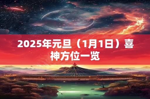 2025年元旦(1月1日)喜神方位一览 2025年元旦(1月1日)喜神方位一览