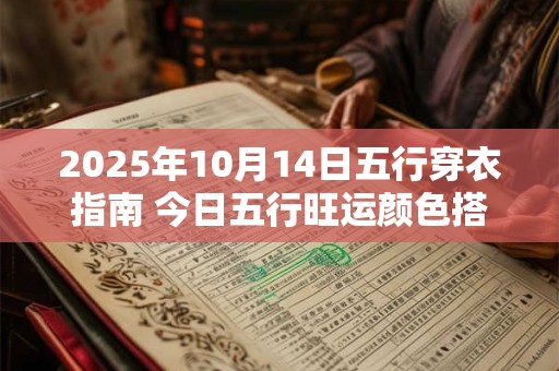 2025年10月14日五行穿衣指南 今日五行旺运颜色搭配
