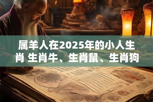 属羊人在2025年的小人生肖 生肖牛、生肖鼠、生肖狗