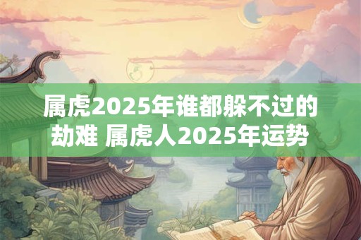 属虎2025年谁都躲不过的劫难 属虎人2025年运势