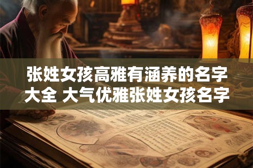 张姓女孩高雅有涵养的名字大全 大气优雅张姓女孩名字精选