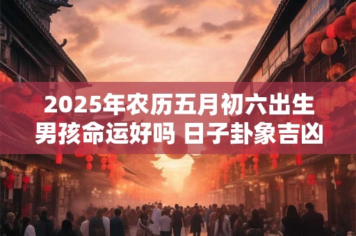 2025年农历五月初六出生男孩命运好吗 日子卦象吉凶