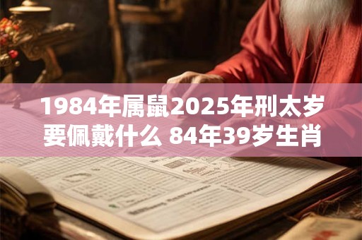 1984年属鼠2025年刑太岁要佩戴什么 84年39岁生肖鼠犯太岁怎么化解