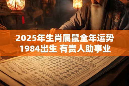 2025年生肖属鼠全年运势1984出生 有贵人助事业