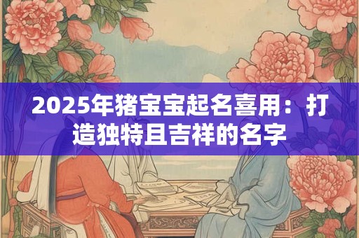 2025年猪宝宝起名喜用：打造独特且吉祥的名字