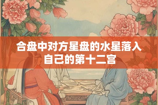 合盘中对方星盘的水星落入自己的第十二宫