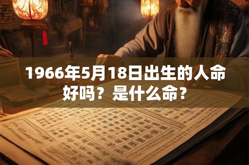 1966年5月18日出生的人命好吗？是什么命？