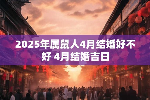 2025年属鼠人4月结婚好不好 4月结婚吉日 2025年属鼠人4月结婚好不好 4月结婚吉日