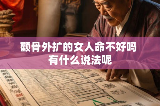 颧骨外扩的女人命不好吗 有什么说法呢