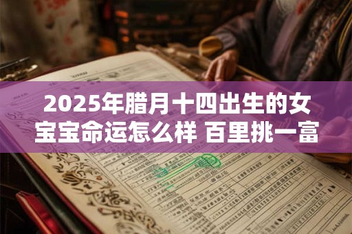 2025年腊月十四出生的女宝宝命运怎么样 百里挑一富贵命