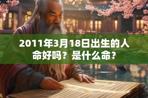 2011年3月18日出生的人命好吗？是什么命？