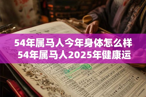 54年属马人今年身体怎么样 54年属马人2025年健康运势