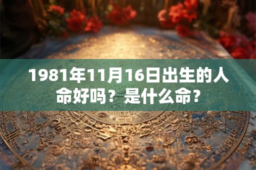 1981年11月16日出生的人命好吗？是什么命？