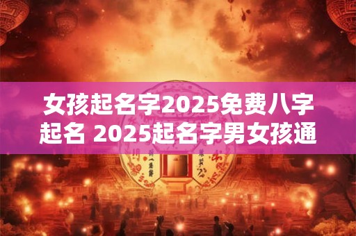 女孩起名字2025免费八字起名 2025起名字男女孩通用