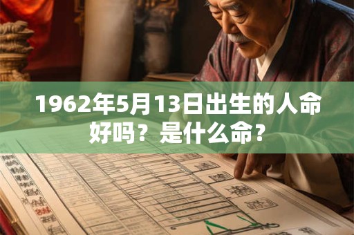 1962年5月13日出生的人命好吗？是什么命？