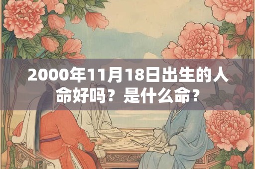 2000年11月18日出生的人命好吗？是什么命？