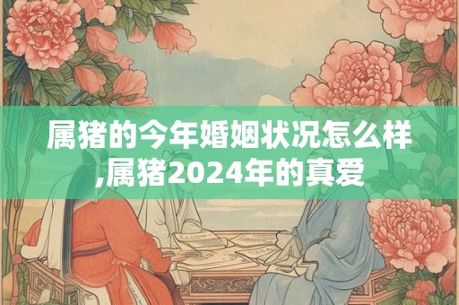 属猪的今年婚姻状况怎么样,属猪2024年的真爱