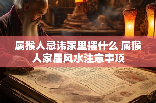 属猴人忌讳家里摆什么 属猴人家居风水注意事项