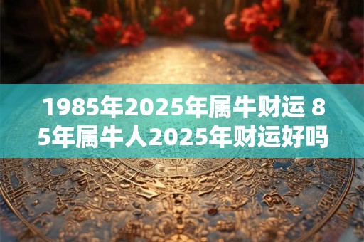1985年2025年属牛财运 85年属牛人2025年财运好吗
