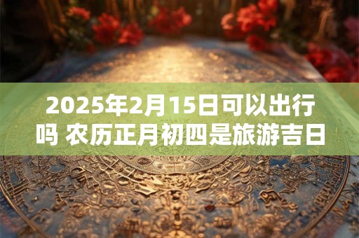 2025年2月15日可以出行吗 农历正月初四是旅游吉日吗