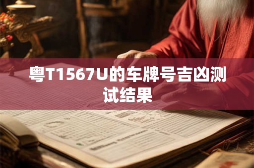 粤T1567U的车牌号吉凶测试结果