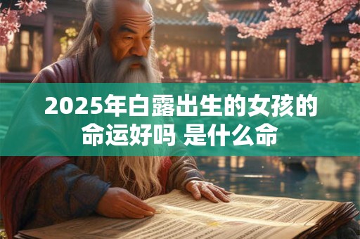 2025年白露出生的女孩的命运好吗 是什么命 2025年白露出生的女孩的命运好吗 是什么命