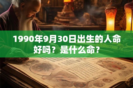 1990年9月30日出生的人命好吗？是什么命？